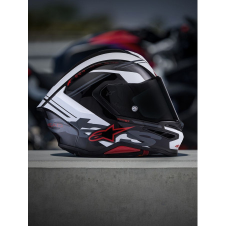 CASQUE ALPINESTARS S-R7 A-CORE NOIR / BLANC / ROUGE