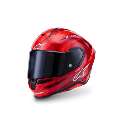 CASQUE INTEGRAL ALPINESTARS S-R7 A-CORE ROUGE / ROUGE / BLANC BRILLANT