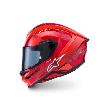 CASQUE INTEGRAL ALPINESTARS S-R7 A-CORE ROUGE / ROUGE / BLANC BRILLANT