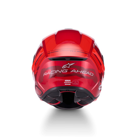 CASQUE INTEGRAL ALPINESTARS S-R7 A-CORE ROUGE / ROUGE / BLANC BRILLANT