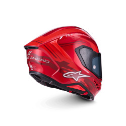 CASQUE INTEGRAL ALPINESTARS S-R7 A-CORE ROUGE / ROUGE / BLANC BRILLANT