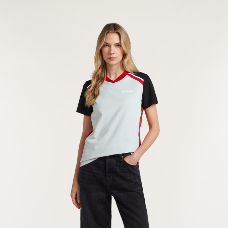 T-SHIRT YAMAHA REVS 2027 / 2028 PULSE FEMME BAYUGA GRIS / ROUGE / NOIR