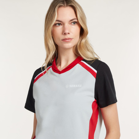 T-SHIRT YAMAHA REVS 2027 / 2028 PULSE FEMME BAYUGA GRIS / ROUGE / NOIR