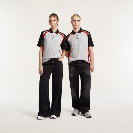 POLO YAMAHA REVS 2027 /2028 PULSE UNISEXE PARGAS GRIS / ROUGE / NOIR