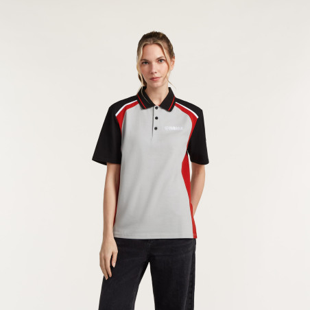 POLO YAMAHA REVS 2027 /2028 PULSE UNISEXE PARGAS GRIS / ROUGE / NOIR