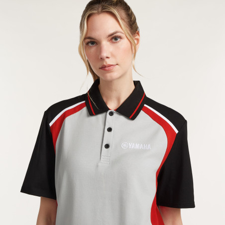 POLO YAMAHA REVS 2027 /2028 PULSE UNISEXE PARGAS GRIS / ROUGE / NOIR