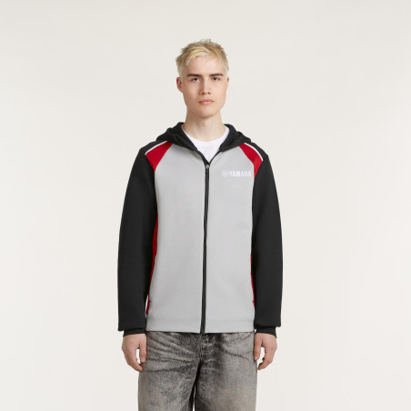 SWEAT A CAPUCHE YAMAHA REVS 2027 / 2028 PULSE HOMME SALO GRIS / ROUGE / NOIR