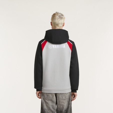 SWEAT A CAPUCHE YAMAHA REVS 2027 / 2028 PULSE HOMME SALO GRIS / ROUGE / NOIR