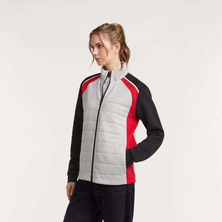 SWEAT MATELASSÉ YAMAHA REVS 2027 / 2028 PULSE UNISEXE BATAC GRIS / ROUGE / NOIR