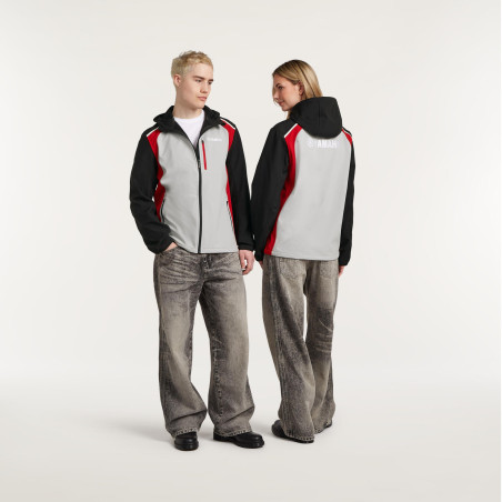 VESTE SOFTSHELL YAMAHA REVS 2027 / 2028 PULSE HOMME KEMI GRIS / ROUGE / NOIR