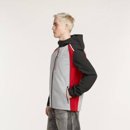 VESTE SOFTSHELL YAMAHA REVS 2027 / 2028 PULSE HOMME KEMI GRIS / ROUGE / NOIR