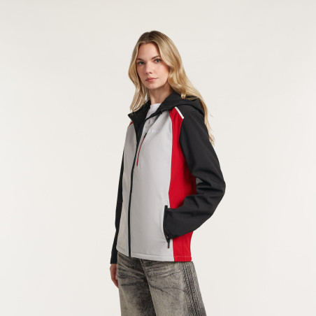 VESTE SOFTSHELL YAMAHA REVS 2027 / 2028 PULSE HOMME KEMI GRIS / ROUGE / NOIR