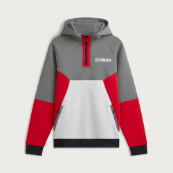 SWEAT A CAPUCHE YAMAHA REVS 2027 / 2028 EDITION UNISEXE PALAY GRISE / ROUGE