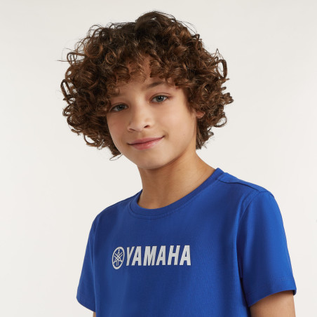 T-SHIRT YAMAHA PADDOCK BLEU 2027 ESSENTIALS ENFANT BRU BLEU