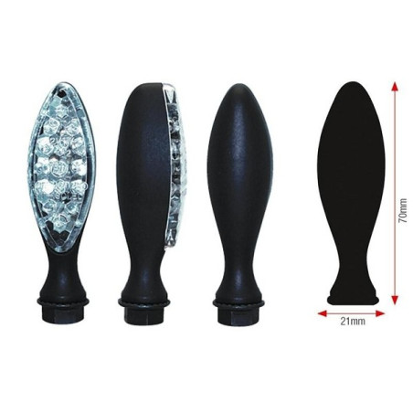 CLIGNO ELIPSE LEDS NOIR