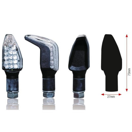 CLIGNOTANTS UNIVERSELS BIHR BOOMERANG LEDS