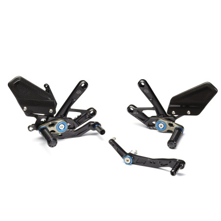 COMMANDES RECULEES G.TOOLING - YAMAHA YZF-R1 BLEUES